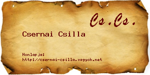 Csernai Csilla névjegykártya